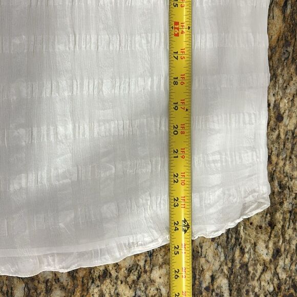 HD In Paris Anthroplogie Shadow Pane Textured Silk Tank Top Size 6 - Picture 7 of 7